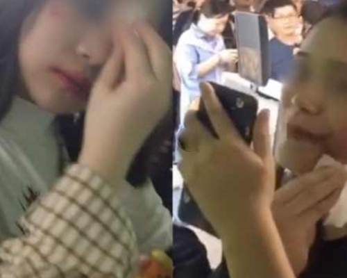廣州漢溪長隆地鐵站安檢時要求多名乘客卸妝,理由是妝容太驚悚。(網圖)