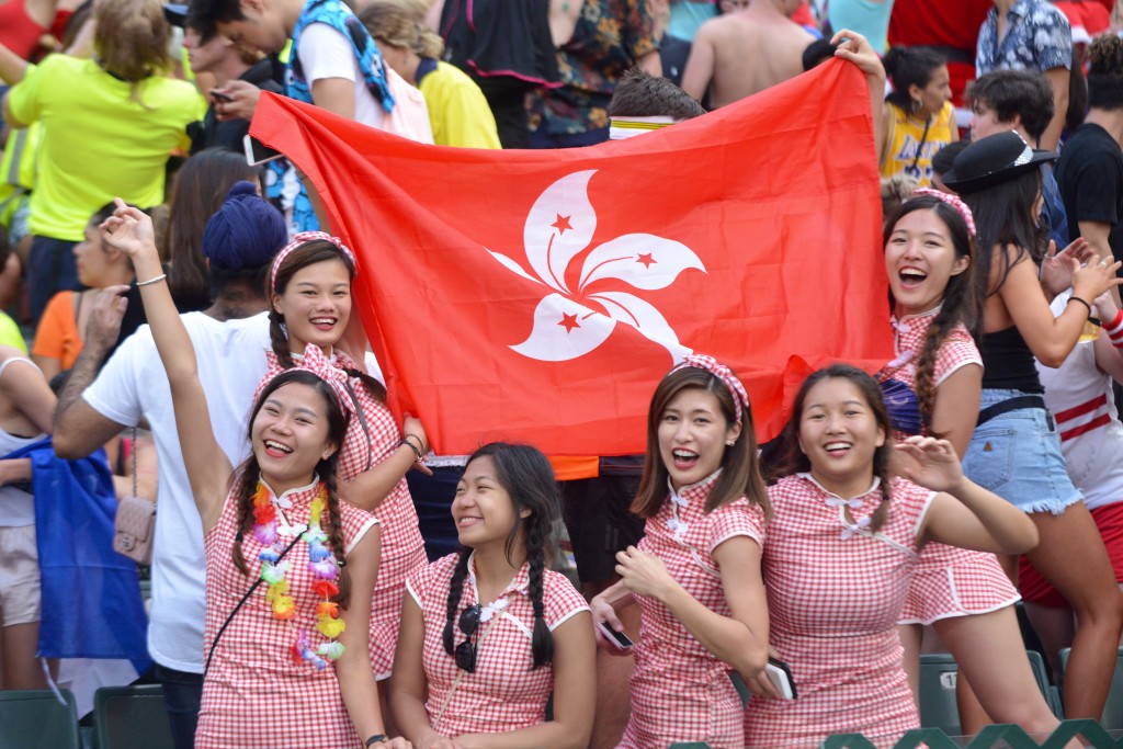 香港區旗為香港象徵。資料圖片