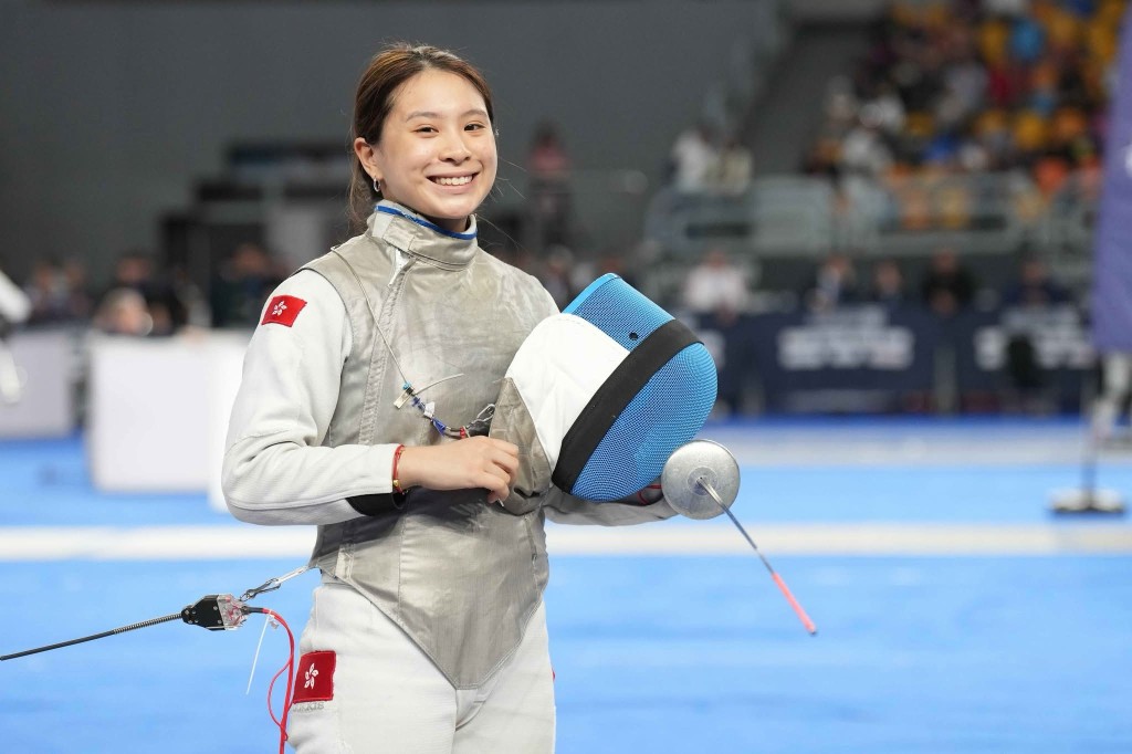 梁雅蕾首戰亞錦賽的表現不錯。香港劍總圖 梁雅蕾首戰亞錦賽的表現不錯。香港劍總圖