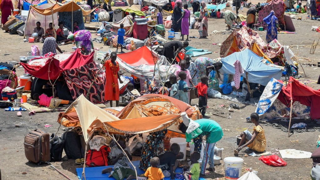UNHCR设于南苏丹伦克（Renk）的中转中心收留大批苏丹难民。 路透社