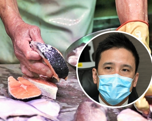 香港感染及傳染病醫學會副會長林緯遜（小圖）呼籲市民在街市勿徒手接觸任何活生動物，處理魚類時要戴手套。資料圖片