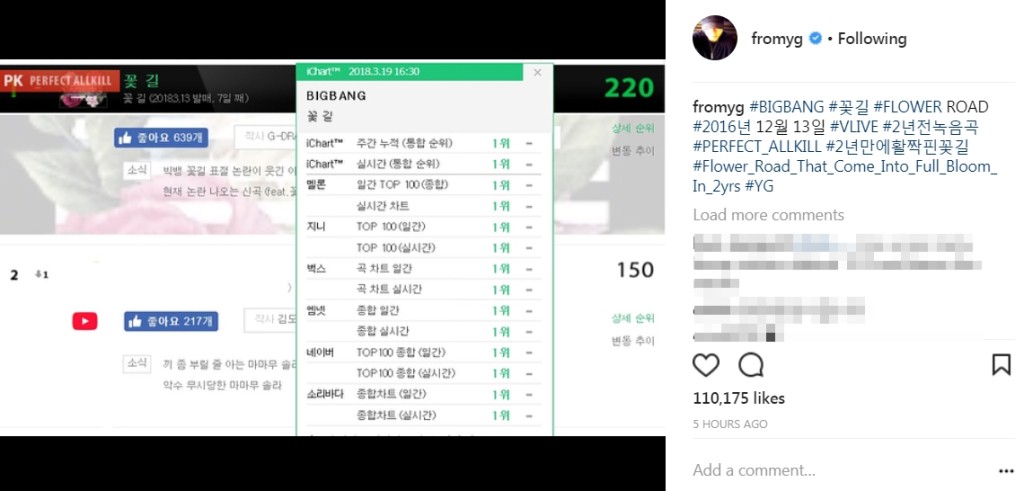 YG社長的instagram