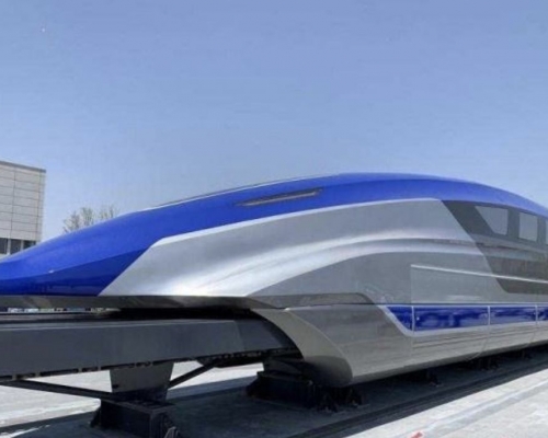 內地指時速600公里磁懸浮列車研發成功後，將接通香港。網上圖片