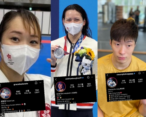 多名運動員在奧運後，其社交媒體帳戶人氣急升。
