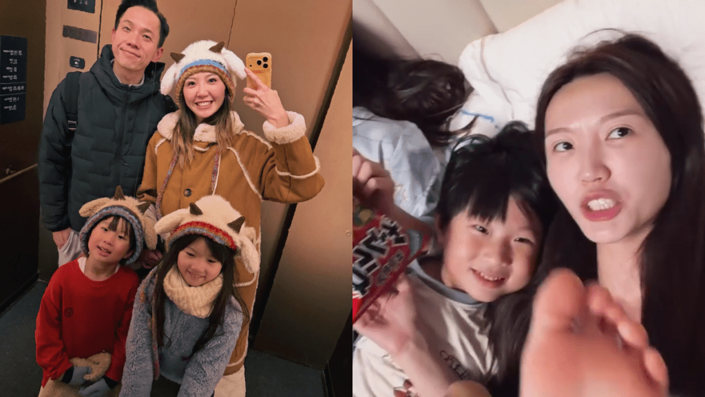 吳若希晒素顏家居照  床戰仔女極溫馨  囝囝神回覆「媽咪越難越愛我呀」笑爆網民