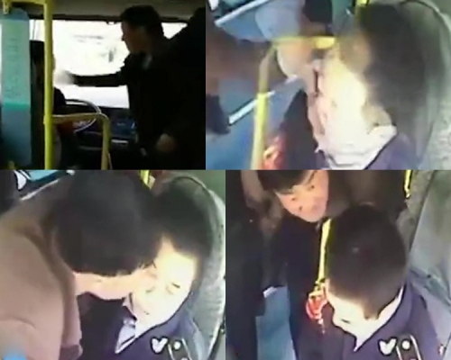 西安市有三名醉酒男乘客搭巴士未付款,司機出言提醒慘遭掌摑更被咬臉。(網圖)