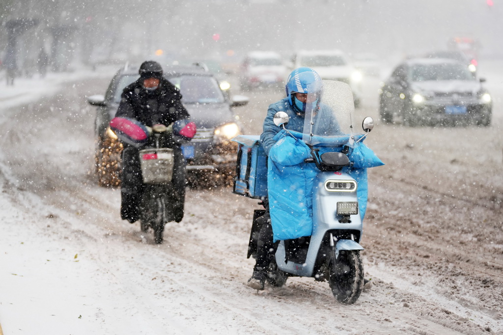 近日北方不少地方降雪。 新華社