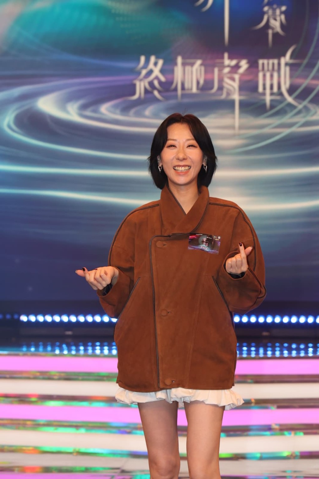 泳兒形容柯雨霏似小綿羊。 泳兒形容柯雨霏似小綿羊。