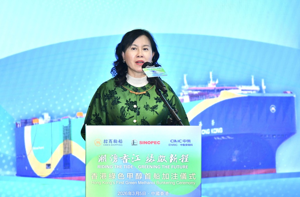 運輸及物流局局長陳美寶。 運輸及物流局局長陳美寶。