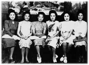 白虹、姚莉、周璇、李香蘭、白光、吳鶯音(資料圖片)