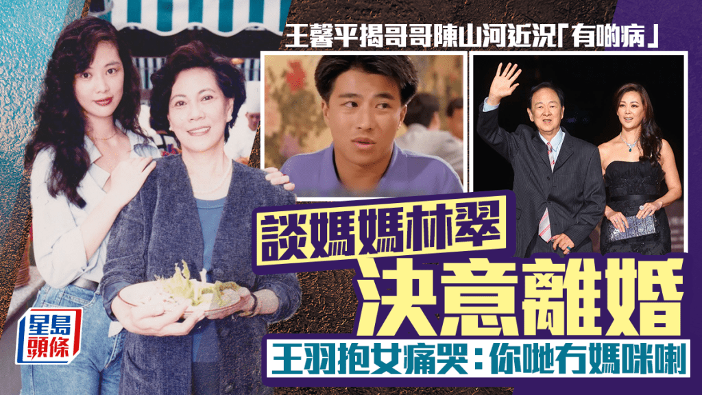 王馨平揭哥哥陳山河近況「有啲病」  談媽媽林翠決意離婚  王羽抱女痛哭：你哋冇媽咪喇