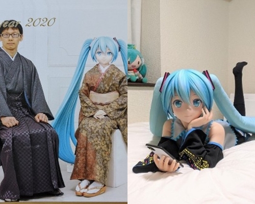 近藤顯彥與初音放閃。網上圖片