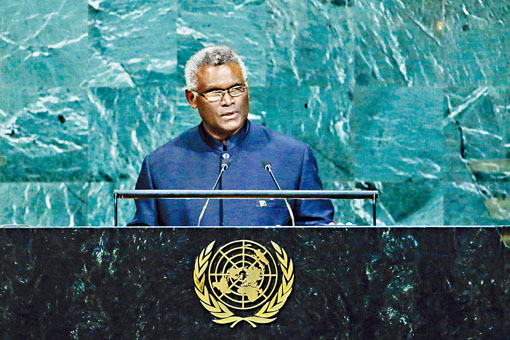 所羅門群島總理索加瓦雷。