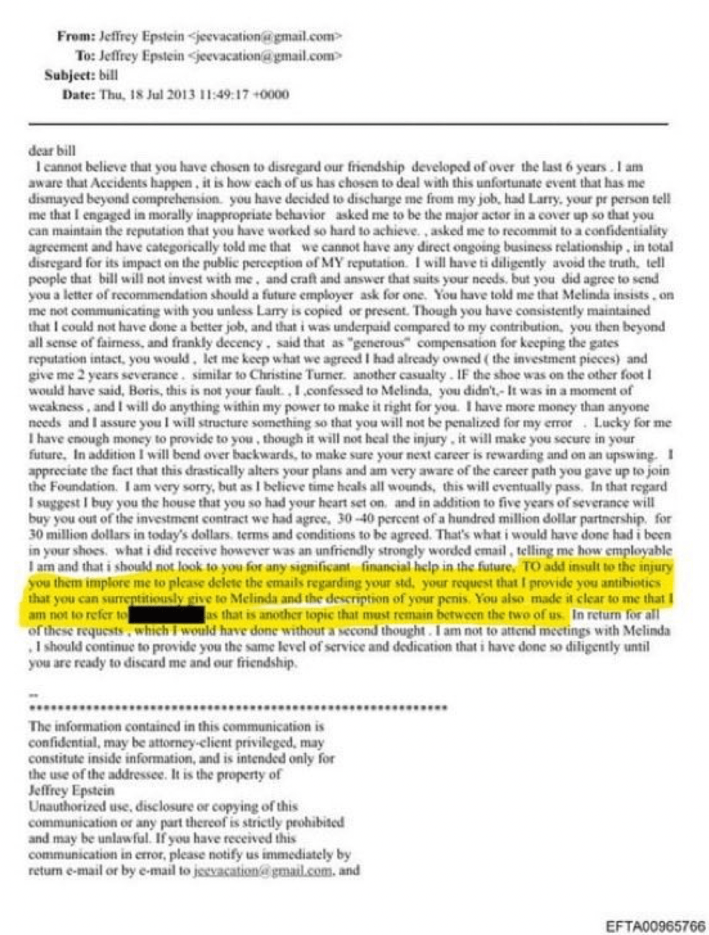 美國司法部於周五(30日)公開超過300萬頁與已故淫魔富豪愛潑斯坦(Jeffrey Epstein)案相關的調查文件,其中包括一封由愛潑斯坦於2013年撰寫給蓋茨的草稿郵件。 美國司法部於周五(30日)公開超過300萬頁與已故淫魔富豪愛潑斯坦(Jeffrey Epstein)案相關的調查文件,其中包括一封由愛潑斯坦於2013年撰寫給蓋茨的草稿郵件。