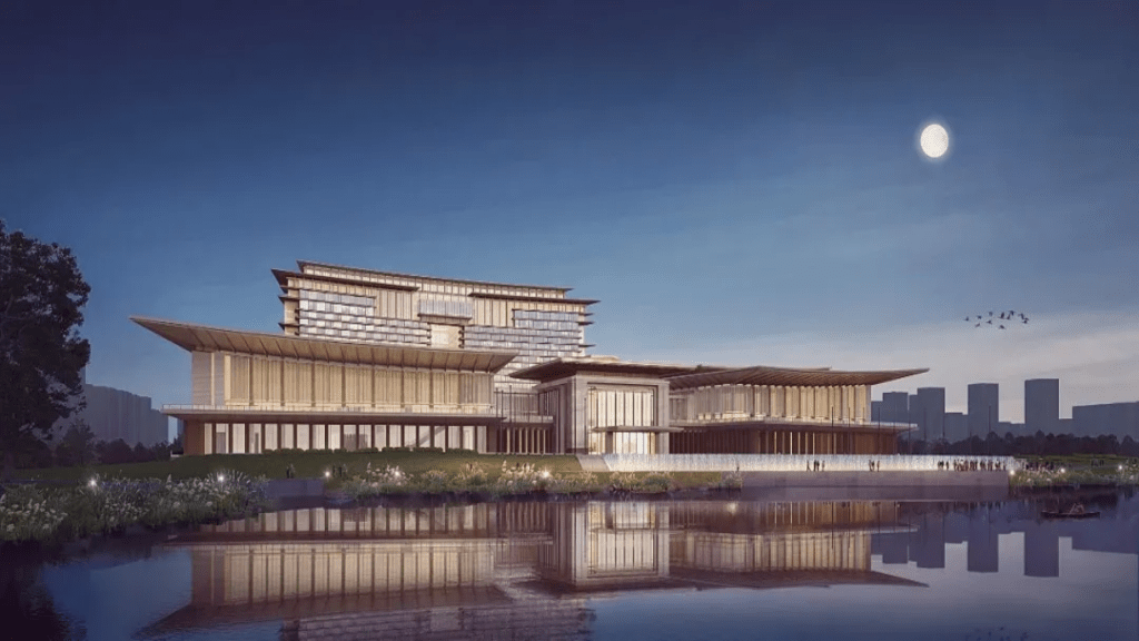 香蜜湖國際會議中心效果圖。華南理工大學建築設計研究院有限公司 香蜜湖國際會議中心效果圖。華南理工大學建築設計研究院有限公司