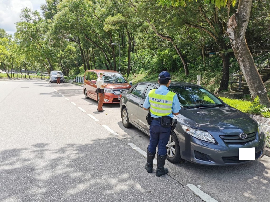 部分肇事車輛。警方提供