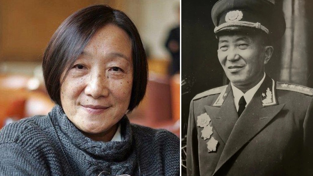 羅點點（左）為開國大將羅瑞卿（右）女兒。