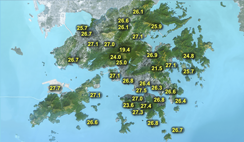 分区气温