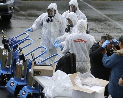 美國被批對疫情反應太慢。AP