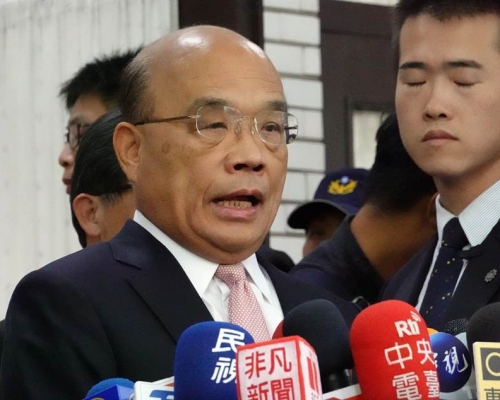 台灣行政院長蘇貞昌。網上圖片