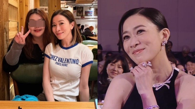 佘詩曼銅鑼灣貼地排隊買糖水  零架子盡展親民本色  打扮簡約原來行頭十足