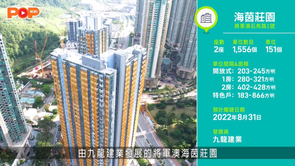 項目資料及示範單位片段之外，亦包含生活配套。