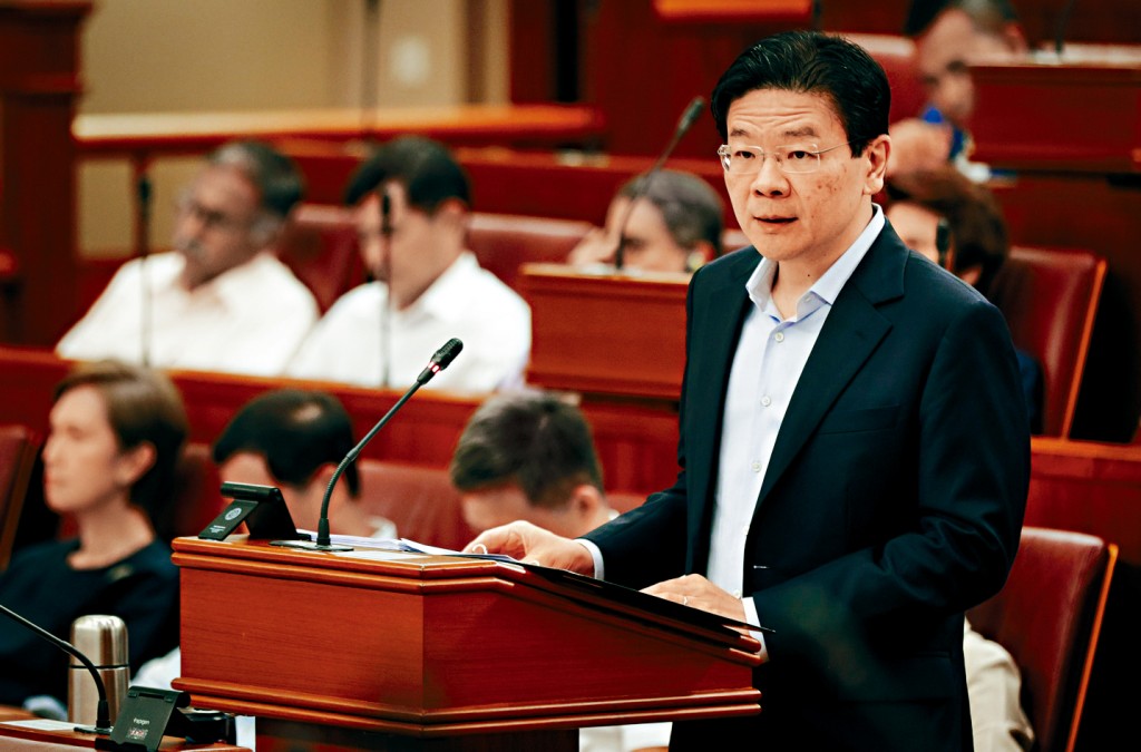 總理兼財長黃循財在國會發表預算案。