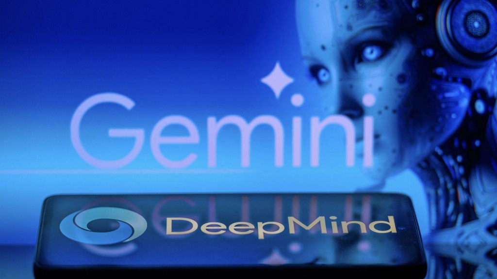 Google Deepmind 去年只得銀牌,今年獲得金牌。 法新社示意圖 Google Deepmind 去年只得銀牌,今年獲得金牌。 法新社示意圖