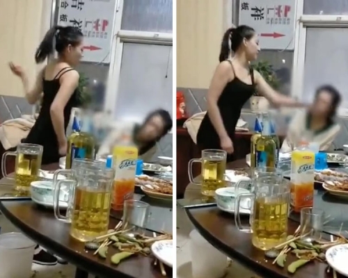 河北唐山一名19歲女孩掌摑15歲女孩50把,在網上引起關注,打人者已自首。(網圖)
