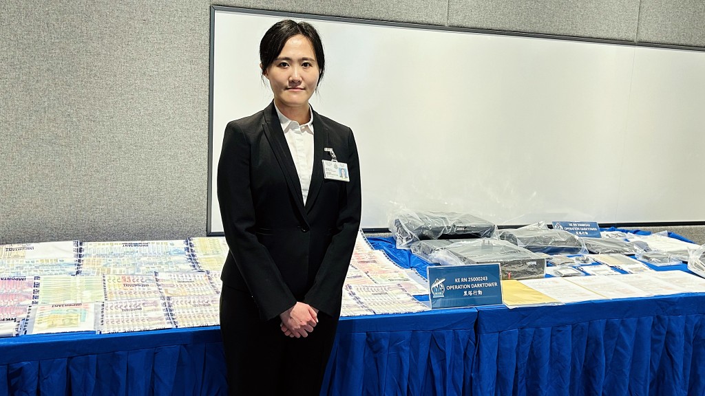 東九龍重案組第3B隊主管譚頌琪偵緝高級督察。蔡楚輝攝 東九龍重案組第3B隊主管譚頌琪偵緝高級督察。蔡楚輝攝