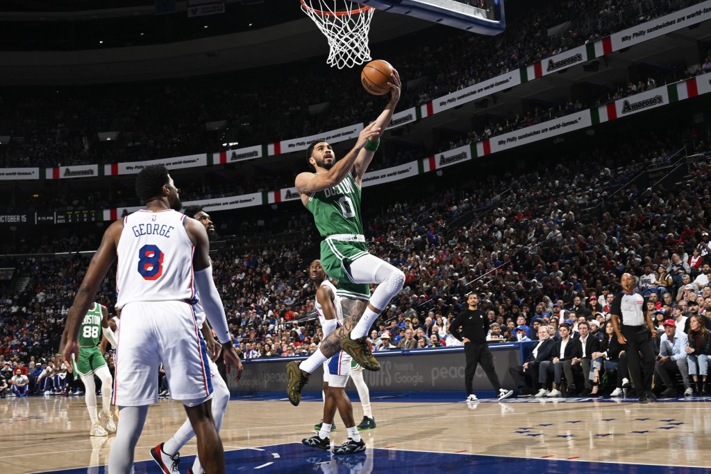 泰頓(Jayson Tatum)接受外媒訪問時正面回應與謝倫布朗(Jaylen Brown)的關係，指出很喜歡對方。AFP