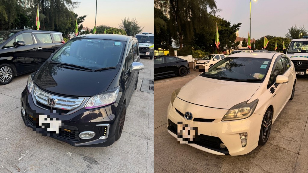 警方放蛇打擊白牌車 拘元朗兩司機拖走兩車