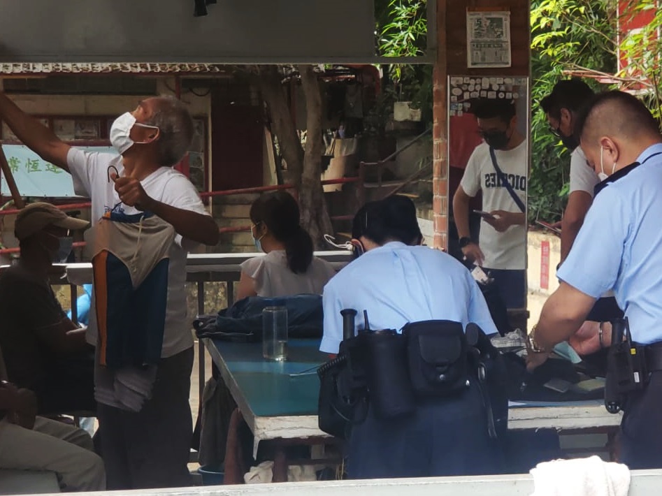 警方到场调查。