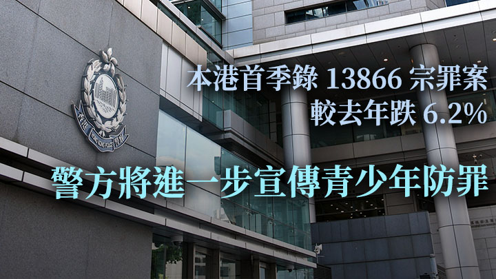 警方指今年首季本港治安情況平穩。資料圖片