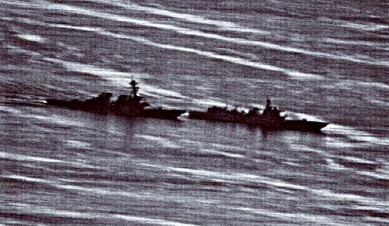 中美軍艦曾多次發生近距離接觸。