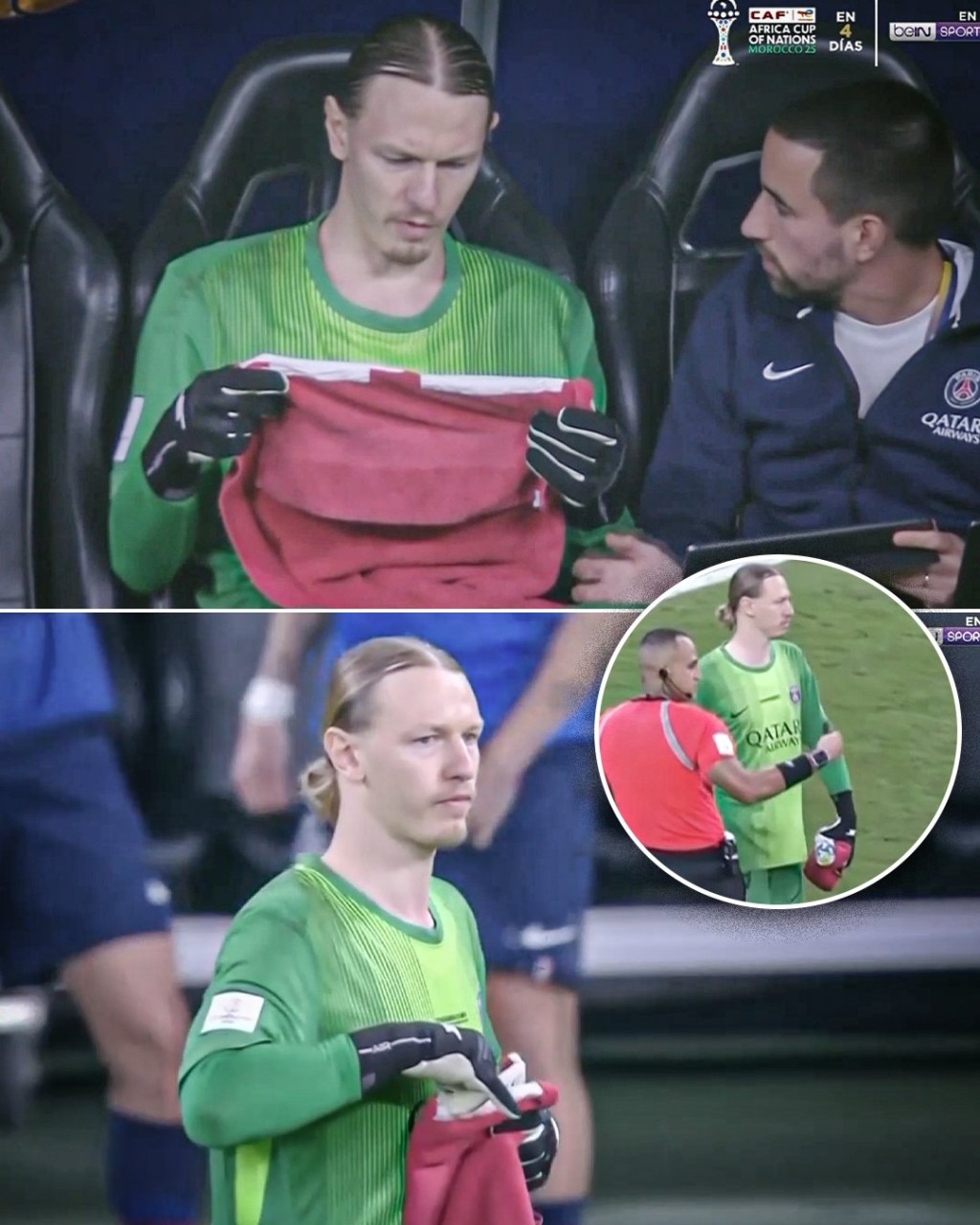 沙科诺夫封神的法宝，是一条内藏纸条的毛巾。ESPN图片