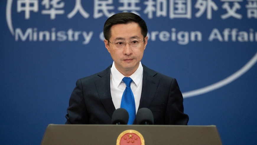 外交部發言人林劍。 外交部發言人林劍。