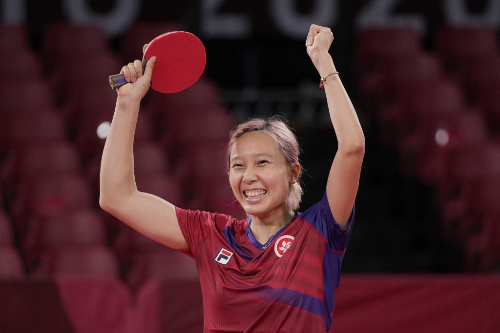 在東京奧運乒乓球女子團體賽摘銅的蘇慧音，憑體育成就獲科大以「學生運動員入學計畫」取錄。　 資料圖片