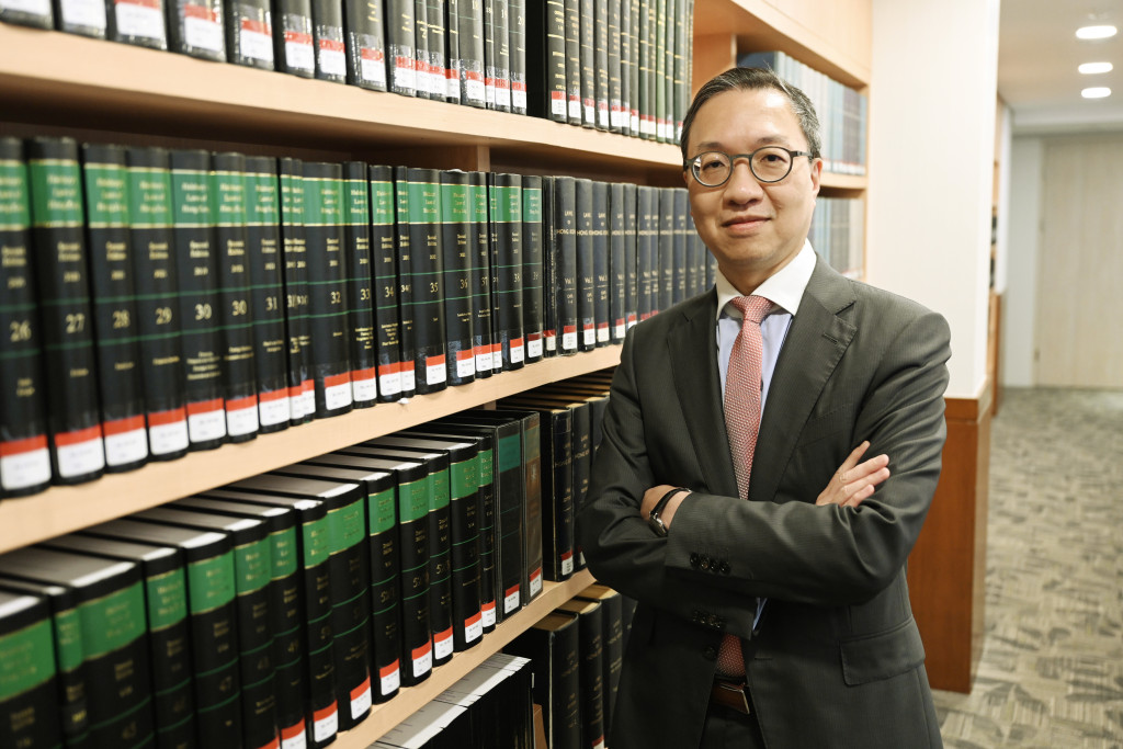 律政司司長林定國表示，法治是香港的金漆招牌，亦是香港賴以成功的基石。資料圖片