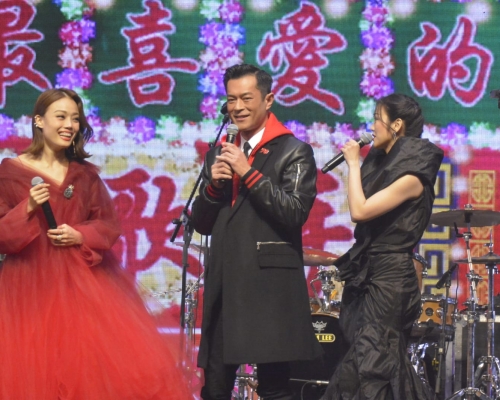 古仔在祖儿和谢安琪等人相伴下开金口。