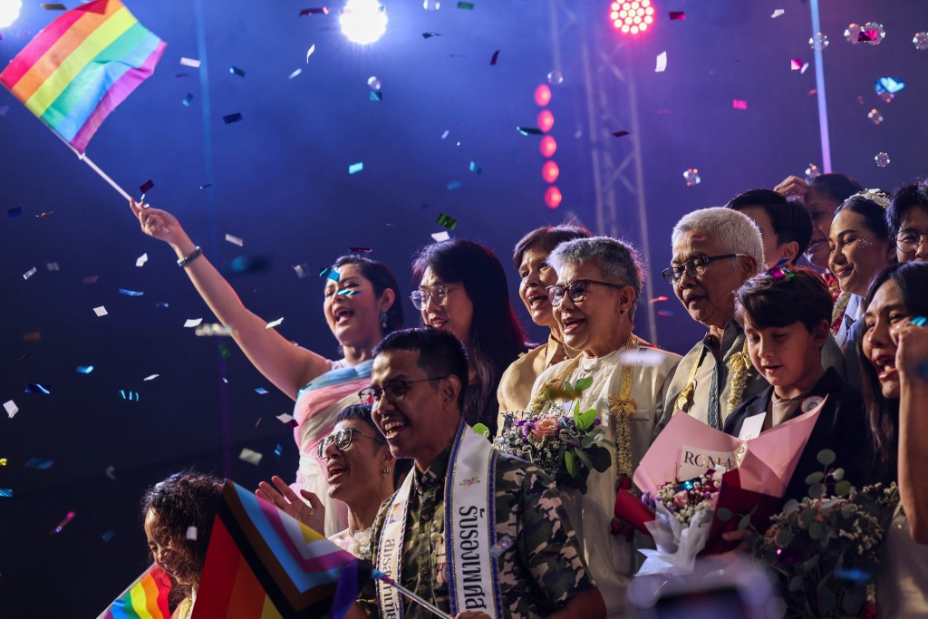 LGBTQ團體舉行慶祝活動。（路透社）