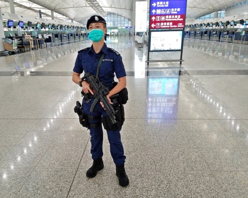 警方機場特警組首名女主管孔逸娜總督察。林樂軒攝