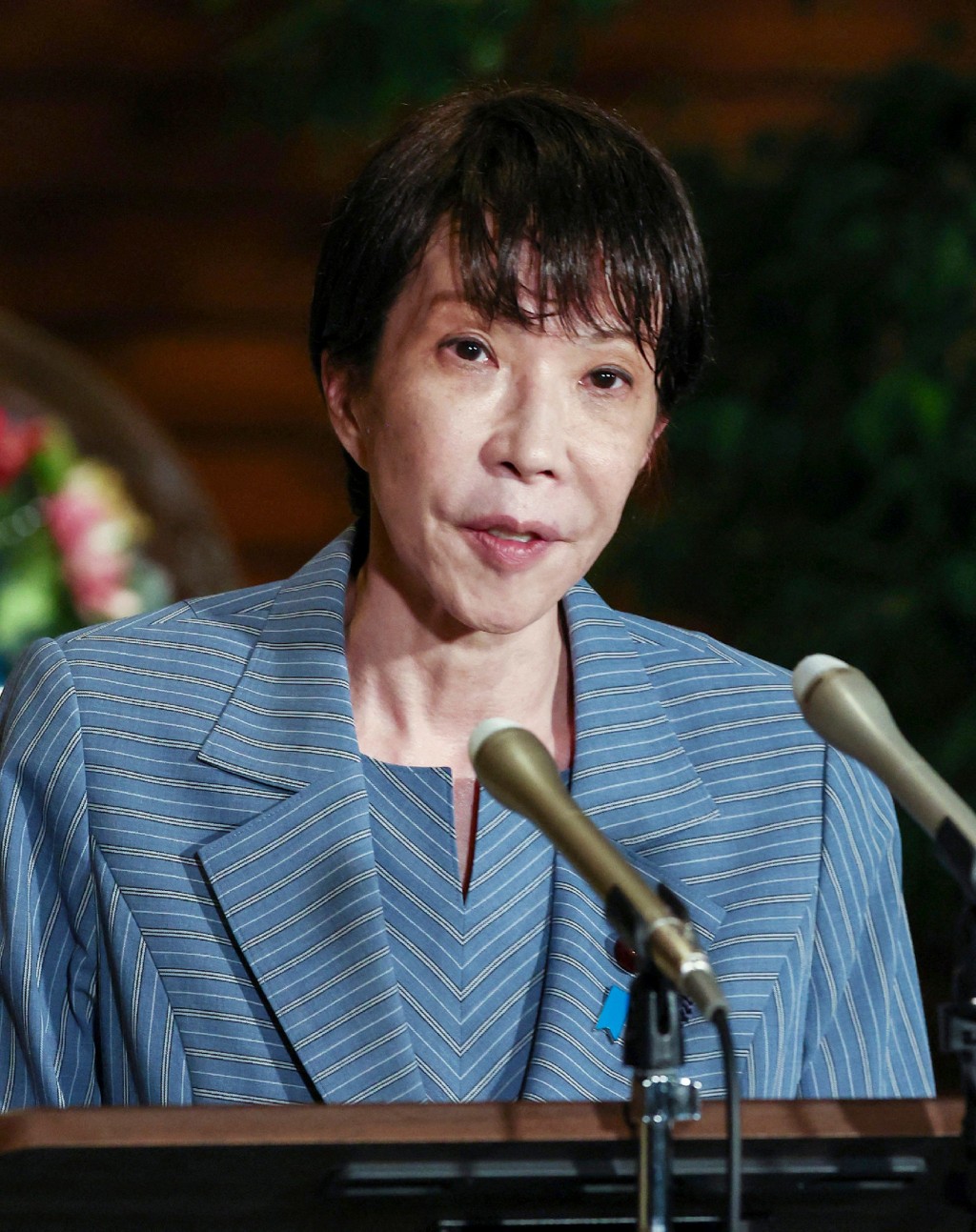高市早苗的親信爆桃色醜聞，其用人問題再掀討論。法新社