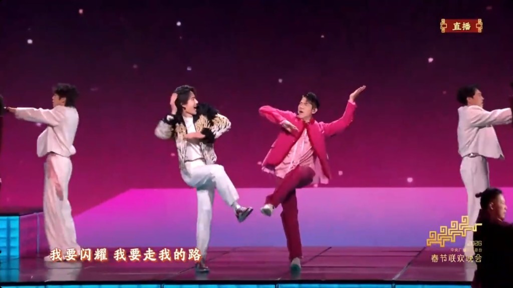 王一博與郭富城合作精彩。 王一博與郭富城合作精彩。