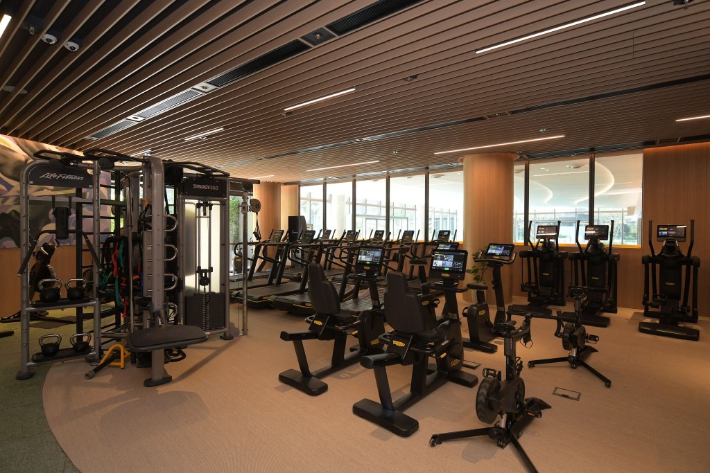 會所NOVO Resorts設2 個合共約6600方呎的健身室。