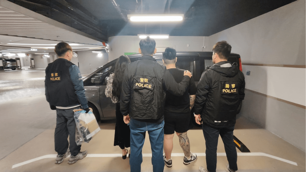 警方拘捕一名23歲本地男子及一名20歲內地女子涉嫌販毒。警方圖片