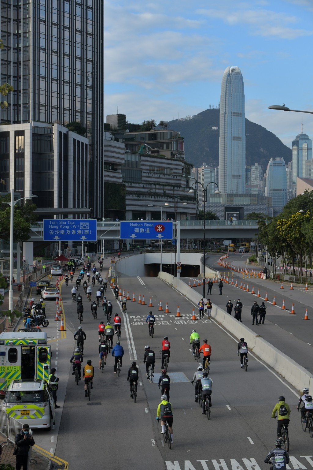 今次香港单车节有5000人报名，最终近4000人落场。梁誉东摄