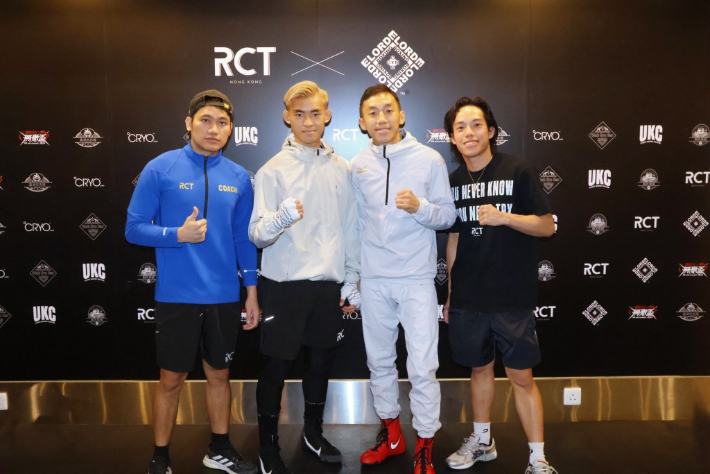 曹星如及顏樂旻的經理人蔡凌楓（右一）以及菲藉教練Ronnel（左一）一同到馬尼拉為星如壯行色。徐嘉華攝
