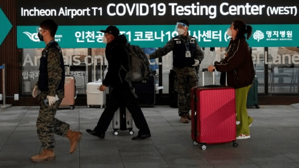 南韓3月1日起取消中國旅客入境核酸檢測要求。AP資料圖