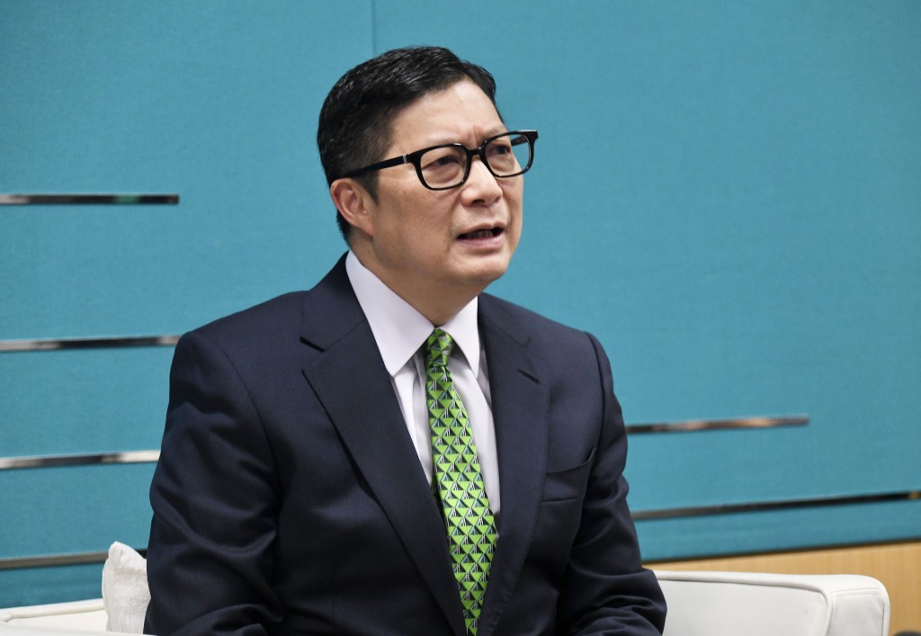 保安局局長鄧炳強交代去年整體罪案數字。資料圖片 保安局局長鄧炳強交代去年整體罪案數字。資料圖片
